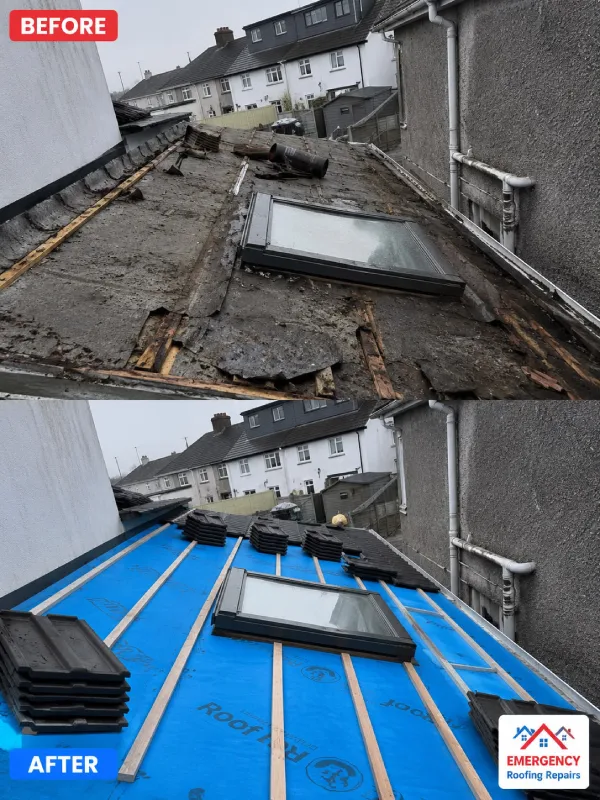 roof before and after